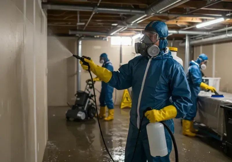 Basement Sanitization and Antimicrobial Treatment process in York County, VA